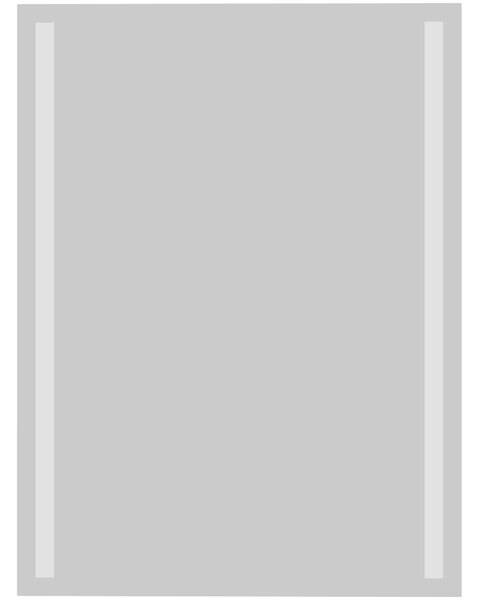 LED zrkadlo Longitudine - Vertikálne Veľkosť Zrkadla (šírka x výška): 50x50 cm, Ovládanie: diaľkový ovládač - biely (+40€), Farba osvetlenia: Studená biela (+0€)