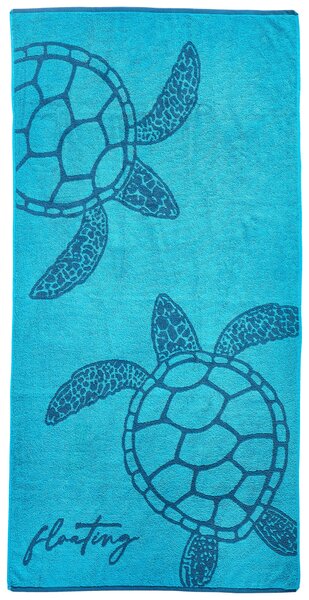 PLÁŽOVÁ OSUŠKA, 90/180 cm, modrá Esposa - Kúpeľňový textil