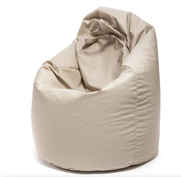 INTERMEDIC SK - Sedací vak Mega Sako z ekokože 135x85 cm | relaxačné a pôrodné kreslo, 335 l Farba: E01 - Biela (ekokoža)