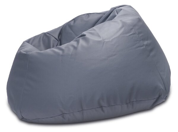 INTERMEDIC SK - Sedací vak MAXI 140x70 cm | extra veľký vak na sedenie a ležanie, 570 l Farba: E15 - Sivá tmavá (Ekokoža)