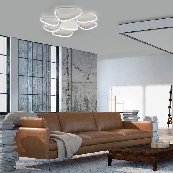 STROPNÉ LED SVIETIDLO, 92/70/6,5 cm - Interiérové svietidlá
