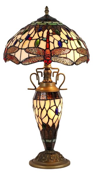 Prezent 1710 - Stolná lampa TIFFANY 2xE27/60W + 1xE14/7W/230V