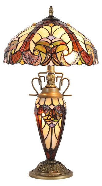 Prezent 1702 - Stolná lampa TIFFANY 2xE27/60W + 1xE14/7W/230V