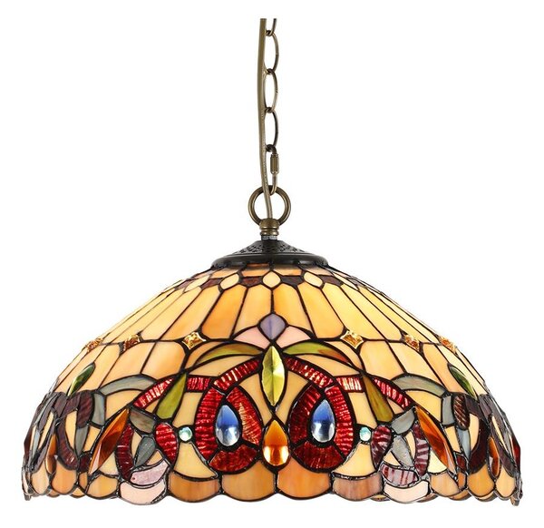 Prezent 1704 - Luster na reťazi TIFFANY 2xE27/60W/230V