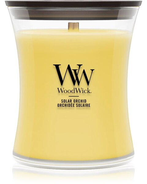 Woodwick Solar Orchid vonná sviečka s dreveným knotom 275 g