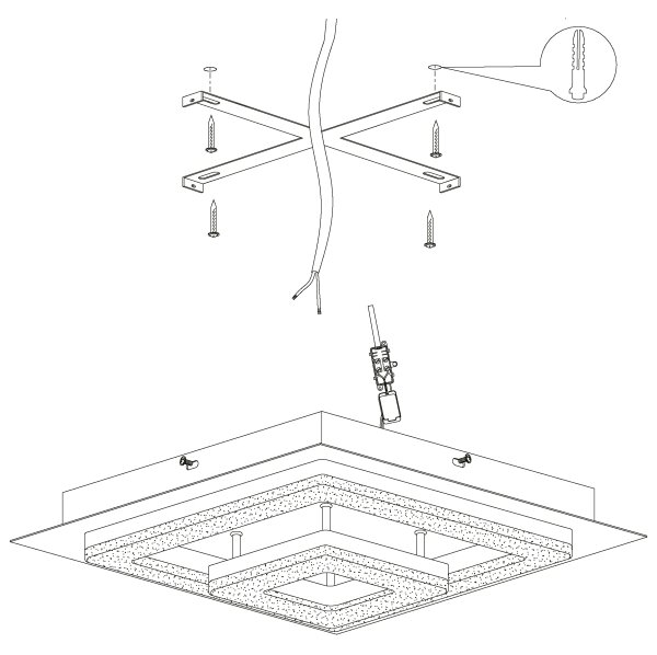Eglo 99327 - LED Stropné svietidlo FRADELO LED/12W/230V