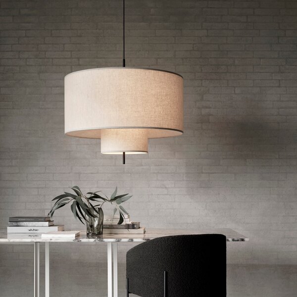 NEW WORKS Stolová lampa Margin, Black / Beige