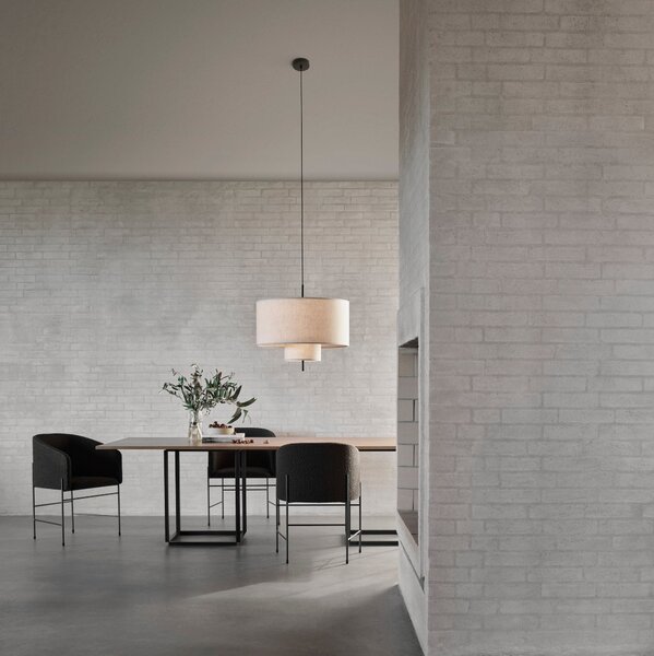 NEW WORKS Stolová lampa Margin, Black / Beige
