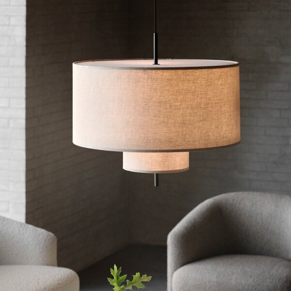 NEW WORKS Stolová lampa Margin, Black / Beige