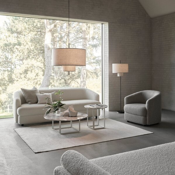 NEW WORKS Stolová lampa Margin, Black / Beige