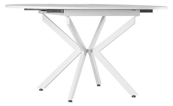 Kondela Jedálenský rozkladací stôl, biela, 100x100-140x75 cm, ABERO TYP 1