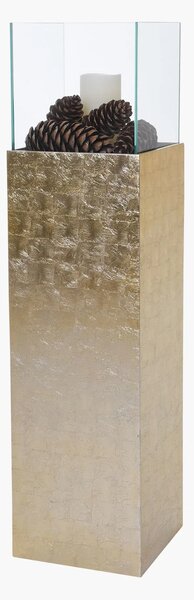 Svietnik CANDELA, sklolaminát, výška 100 cm, zlatý lesk