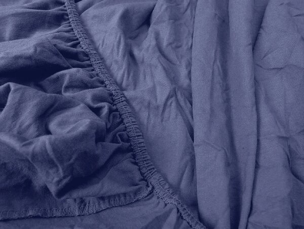 Jersey plachta HIGHFIT tmavomodrá 90 x 200 cm