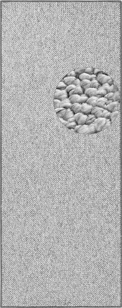 BT Carpet, Behúň Wolly 102840, 80x200, šedá, obývacia izba