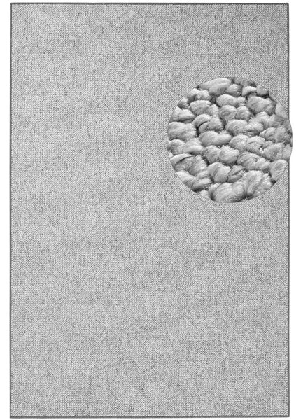 BT Carpet , Kusový koberec Wolly 102840, 80x150, šedá, obývacia izba