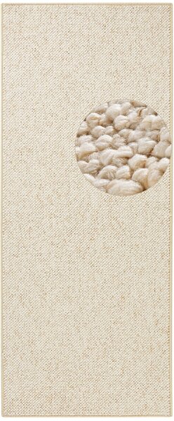 BT Carpet, Behúň Wolly 102843, 80x200, biela, obývacia izba