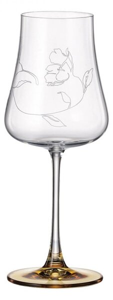 BOHEMIA IDUNA AMBER POHÁR NA VÍNO 500ML SADA 6KS