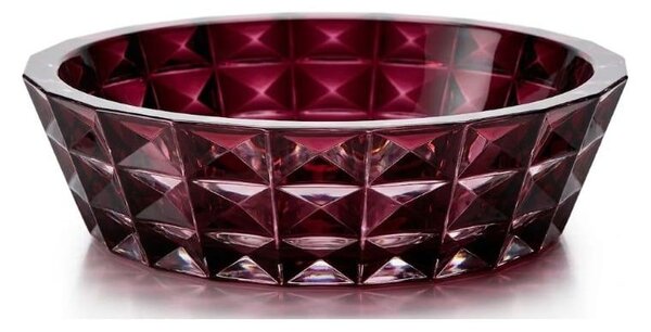 KRIŠTÁĽOVÁ MISA BOHEMIA DIAMOND BURGUNDE 325MM