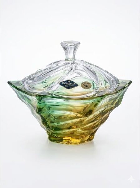 KRIŠTÁĽOVÁ MISKA BOHEMIA FLAMENCO LEMON 205MM