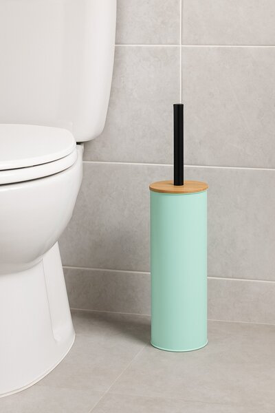 WC kefa Beri, mätová/s drevenými a čiernymi prvkami