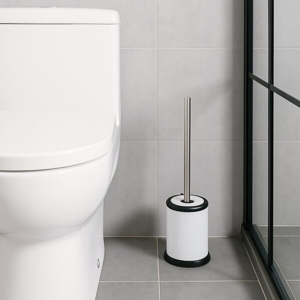 WC kefa Core, biela/s chrómovými prvkami