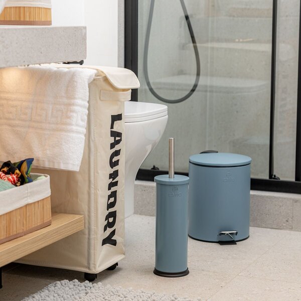 WC kefa Classic Matte, modrá/s chrómovými prvkami