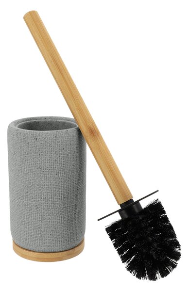 WC kefa Solena, sivá/s drevenými prvkami