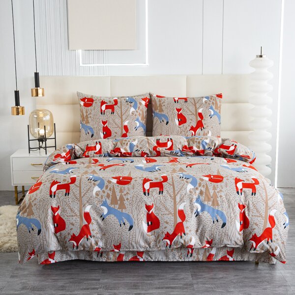 Obliečky z mikrovlákna RED FOX hnedé Rozmer obliečky: 70 x 90 cm | 140 x 220 cm