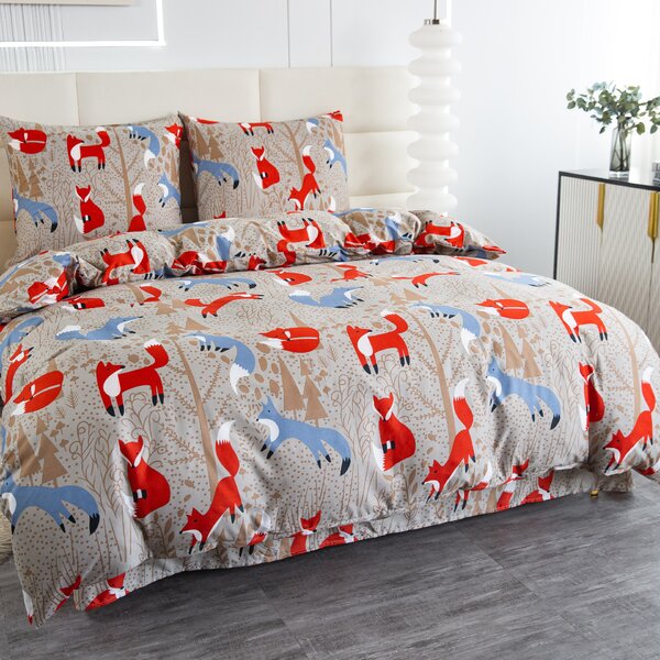 Obliečky z mikrovlákna RED FOX hnedé Rozmer obliečky: 70 x 90 cm | 140 x 220 cm