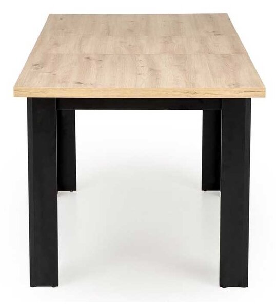Jedálenský stôl Aseado, dub artisan / čierna