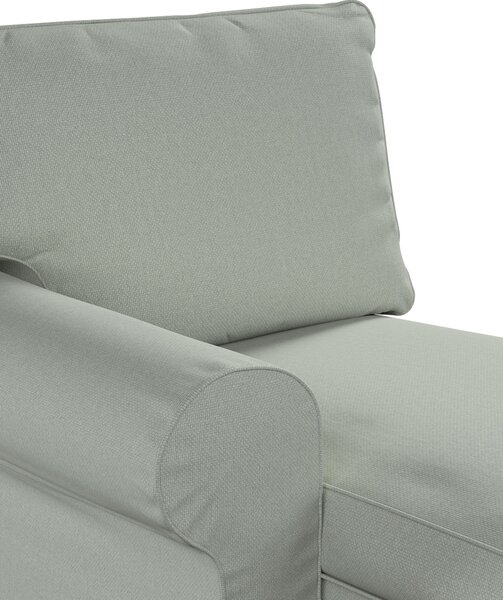 Poťah na ležadlo Ektorp (ľavé) farba produktu modrá látka zapletaná