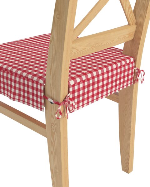 Sedák na stoličku Ingolf farba produktu červená látka vzorované