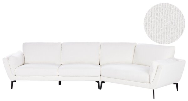Pohovka svetlosivá polyester látkové čalúnenie 3-miestna oblúkové sedadlo moderný minimalistický štýl obývacia izba