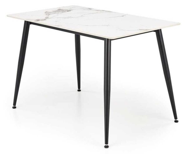 Jedálenský stôl Webster 120 cm, mramor / čierna