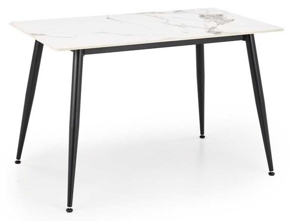 Jedálenský stôl Webster 120 cm, mramor / čierna