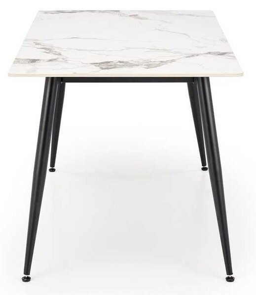 Jedálenský stôl Webster 140 cm, mramor / čierna