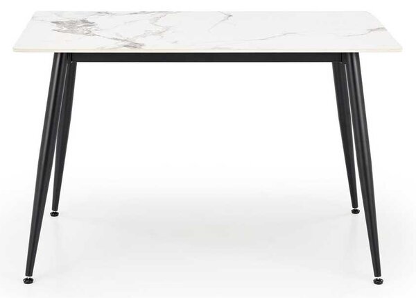 Jedálenský stôl Webster 120 cm, mramor / čierna