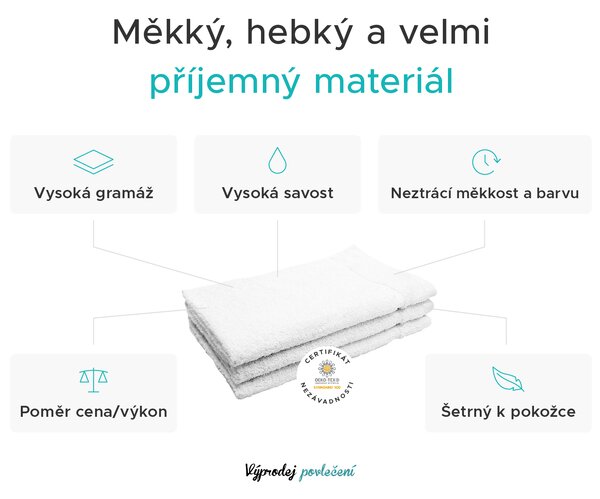 Uterák Classic malý béžový 30x50 cm, 100% bavlna