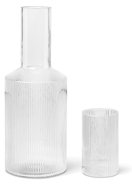 Ferm LIVING Veko na karafu Ripple Lid číre 14 cl