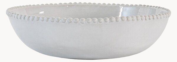Porcelánové taniere na cestoviny's perličkovým okrajom Organic, 4 ks
