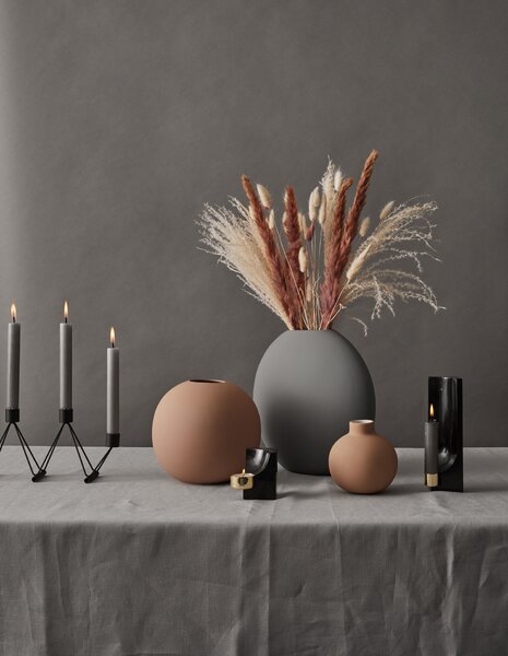 Cooee Design Svietnik na čajovú sviečku Quarter Tealight Nero Marquina