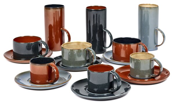 Serax Šálka na espresso Terres De Rêves – piesková/sivomodrá