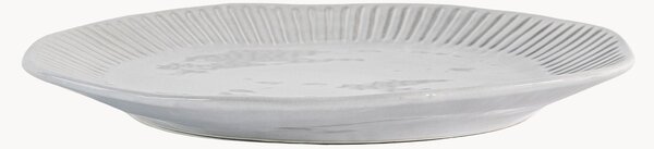 Porcelánové plytké taniere's vrúbkovaným okrajom Organic, 4 ks