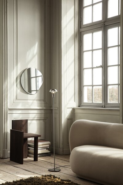 Ferm Living Stojanová lampa Tiny Floor Lamp – strieborná