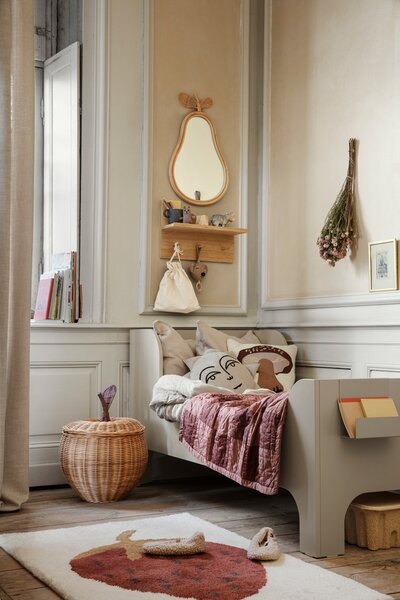 Ferm Living Detský vankúš Sun – prírodný