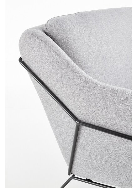 Pohovka Soft II XL, dvojsedák, sivá / čierna