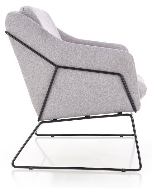 Pohovka Soft II XL, dvojsedák, sivá / čierna