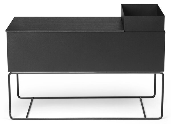Ferm Living Stojan na kvety Plant Box, veľký – čierny