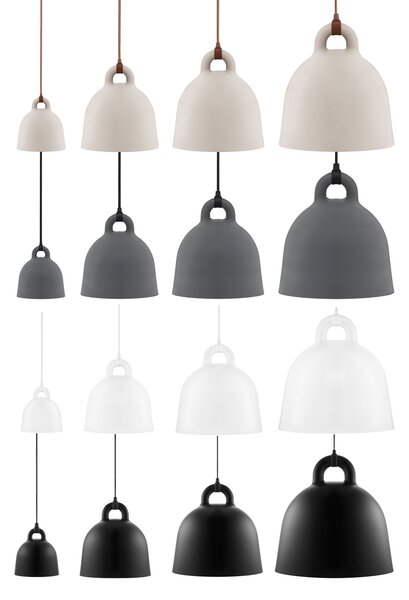 Normann Copenhagen Závesná lampa Bell, stredná – biela