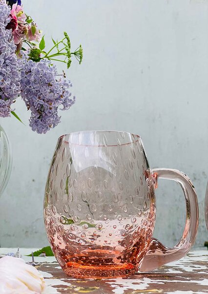 Radua crystal Pohár na pivo Slza, veľký – ružový